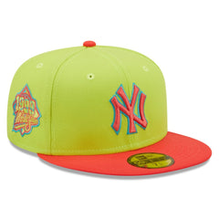 New York Yankees New Era Cyber Highlighter 59FIFTY Fitted Hat - Green/Red - New Era Online