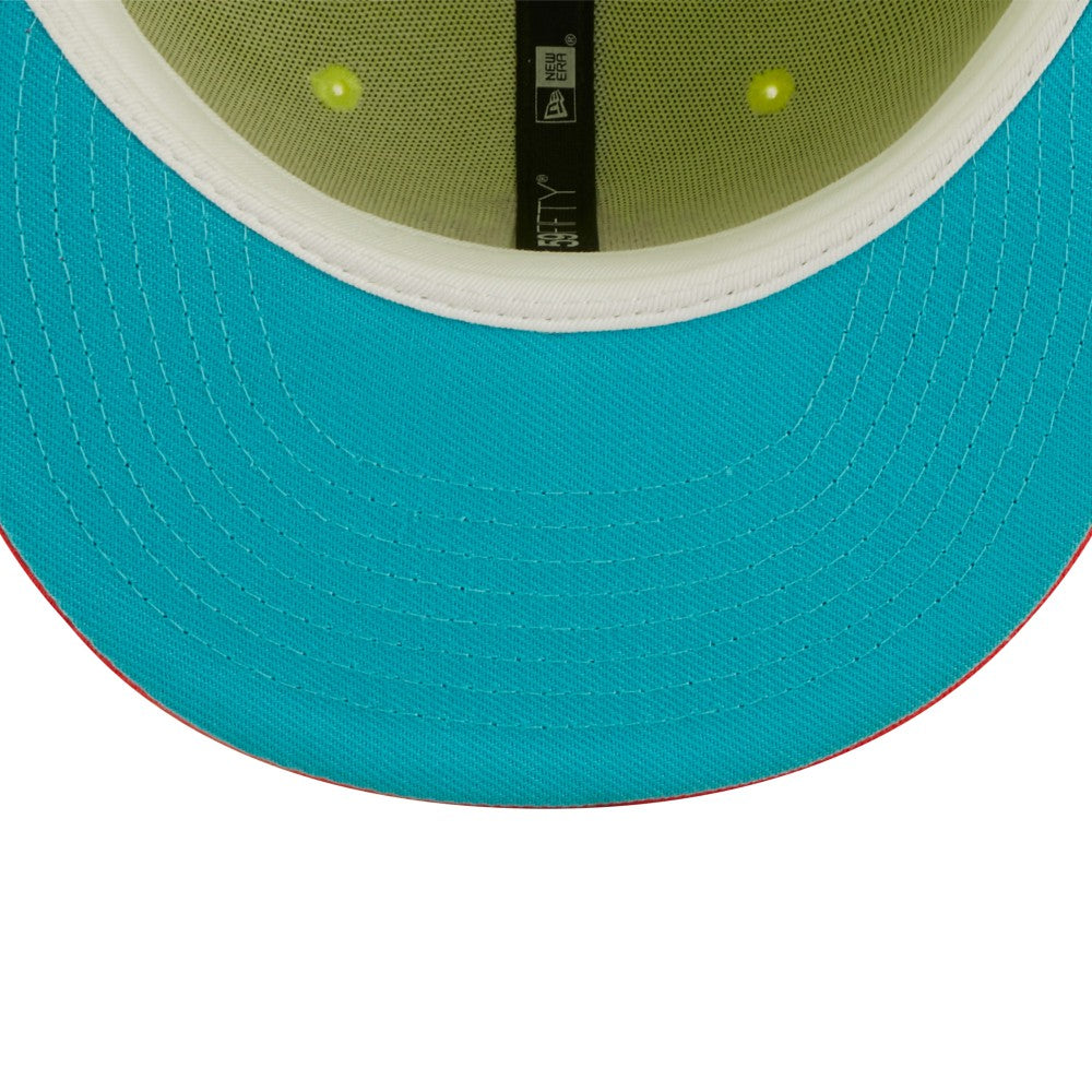 Los Angeles Dodgers New Era Cyber Highlighter 59FIFTY Fitted Hat - Green/Red - New Era Online