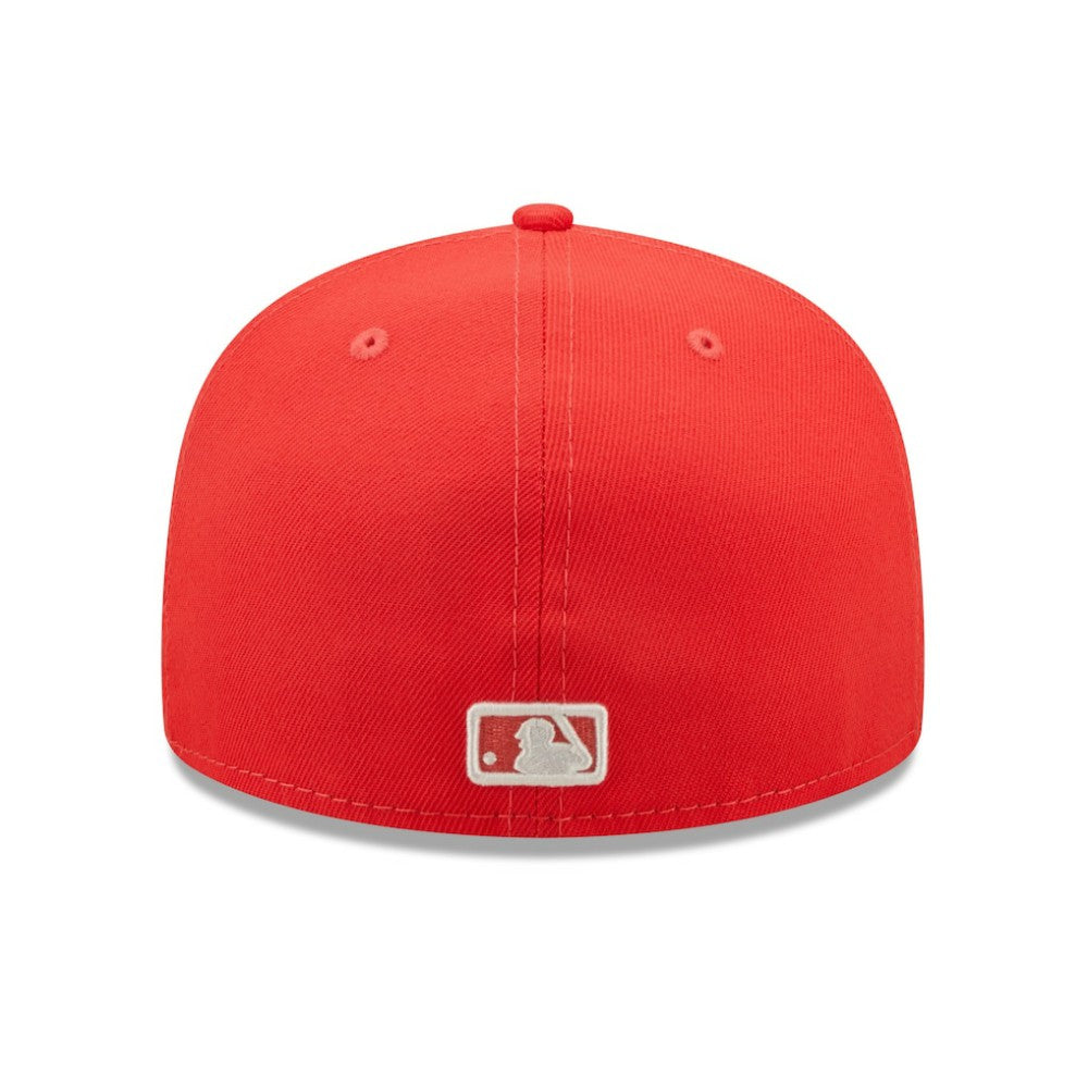Chicago Cubs New Era Lava Highlighter Logo 59FIFTY Fitted Hat - Red - New Era Discount