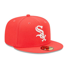 Chicago White Sox New Era Lava Highlighter Logo 59FIFTY Fitted Hat - Red - New Era on Sale