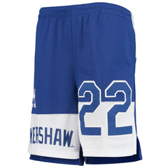 Clayton Kershaw Los Angeles Dodgers Youth Pandemonium Name & Number Shorts - Royal - MLB Sale
