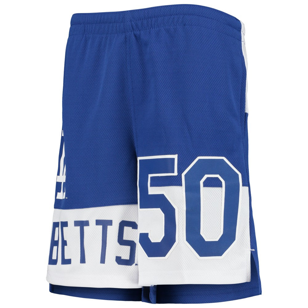 Mookie Betts Los Angeles Dodgers Youth Pandemonium Name & Number Shorts - Royal - MLB Lifestyle