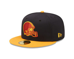 Cleveland Browns New Era 60th Anniversary 59FIFTY Fitted Hat Navy/Gold
