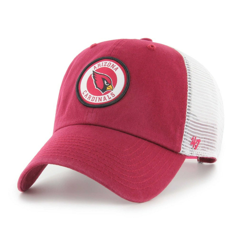 47 brand Arizona Cardinals '47 Highline Clean Up Trucker Snapback Hat Cardinal/White