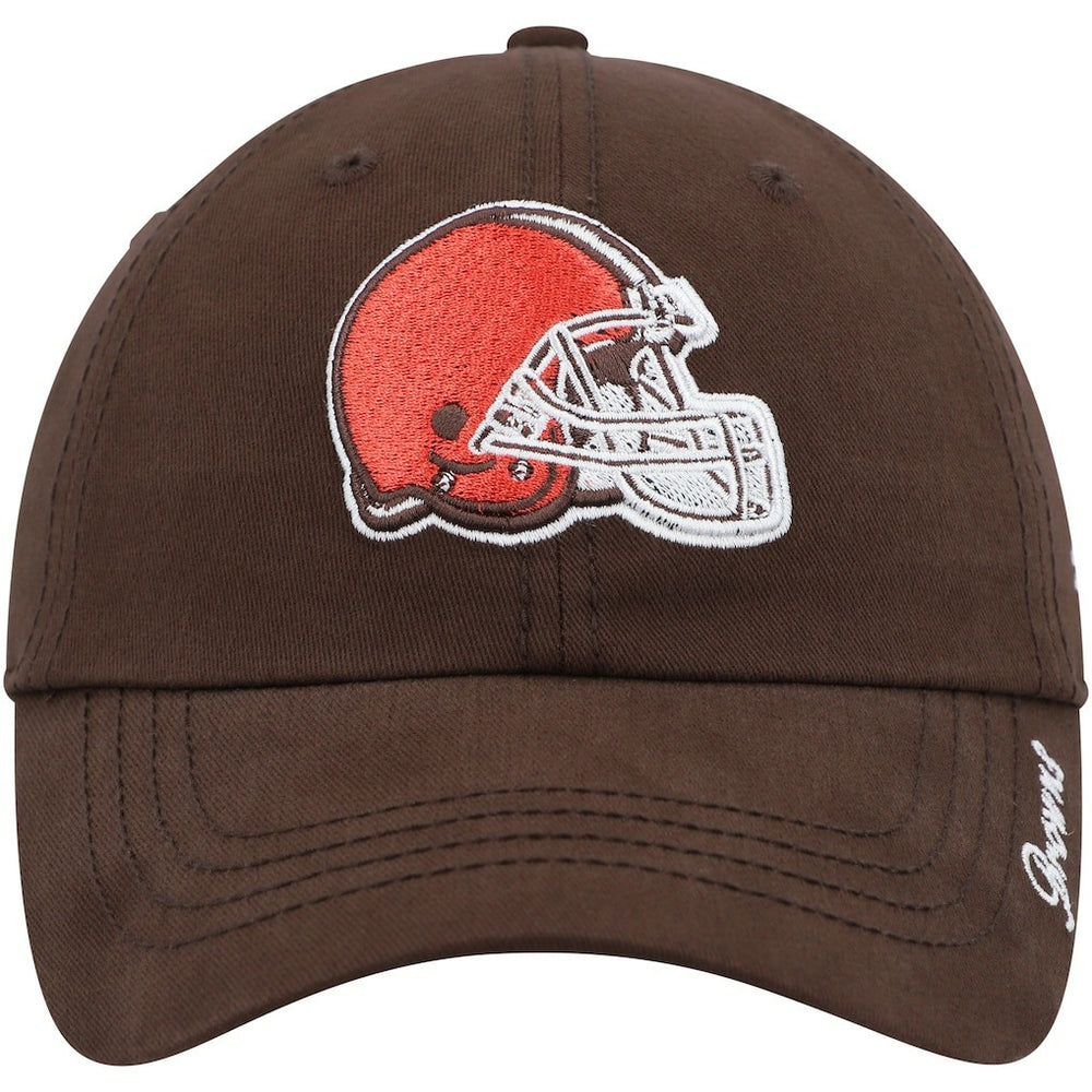 47 brand Cleveland Browns '47 Women's Miata Clean Up Primary Logo Adjustable Hat Brown