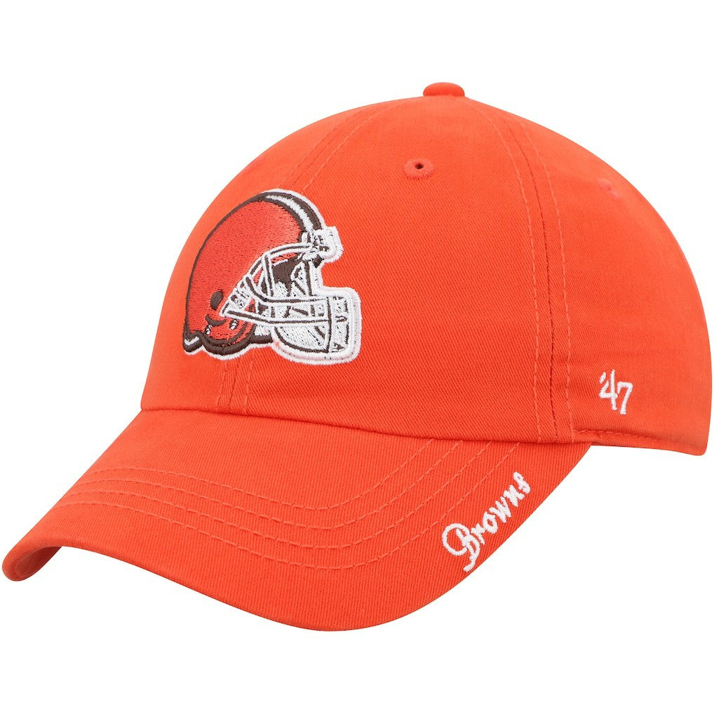 47 brand Cleveland Browns '47 Women's Miata Clean Up Primary Logo Adjustable Hat Orange