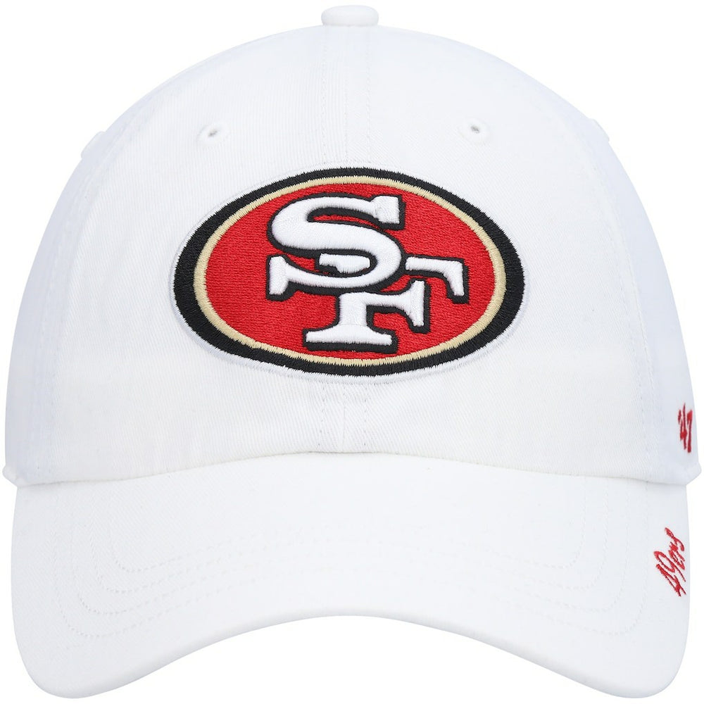 47 brand San Francisco 49ers '47 Women's Miata Logo Clean Up Adjustable Hat White