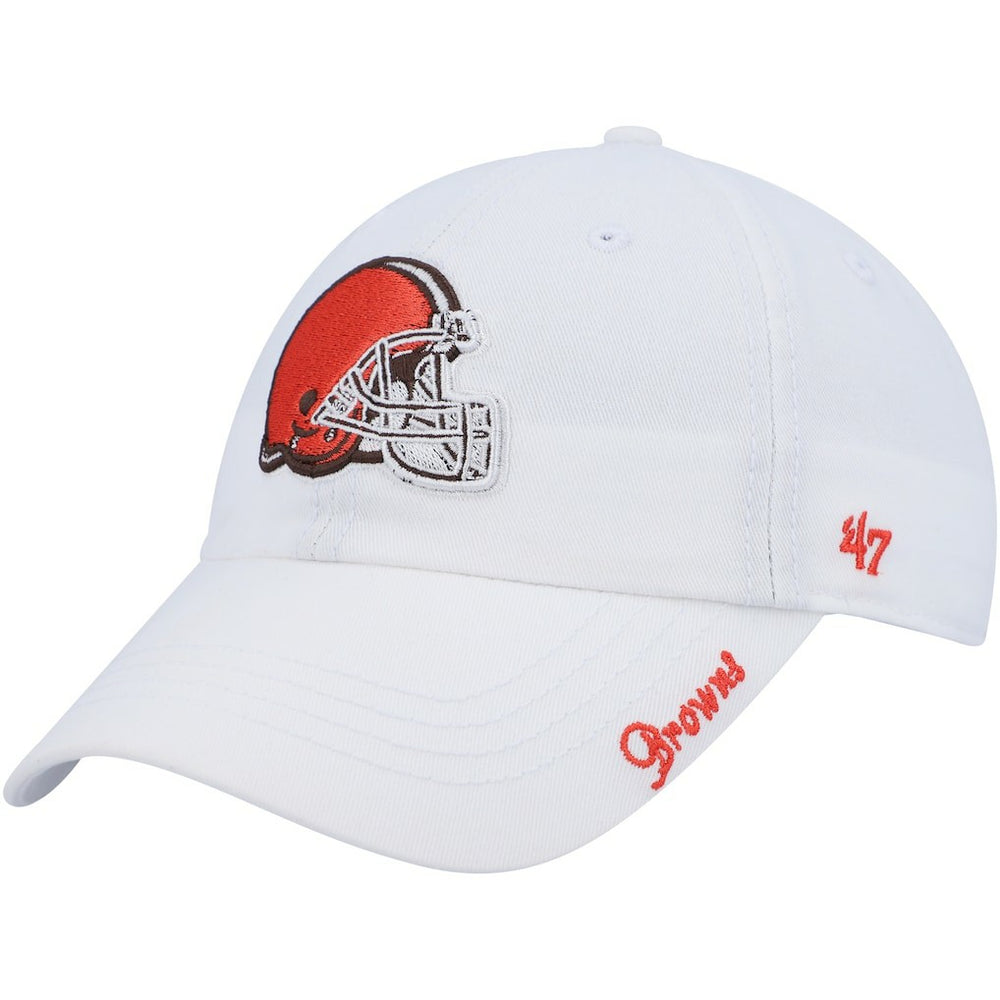 47 brand Cleveland Browns '47 Women's Miata Logo Clean Up Adjustable Hat White