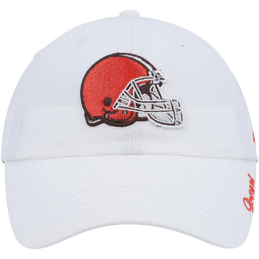 47 brand Cleveland Browns '47 Women's Miata Logo Clean Up Adjustable Hat White