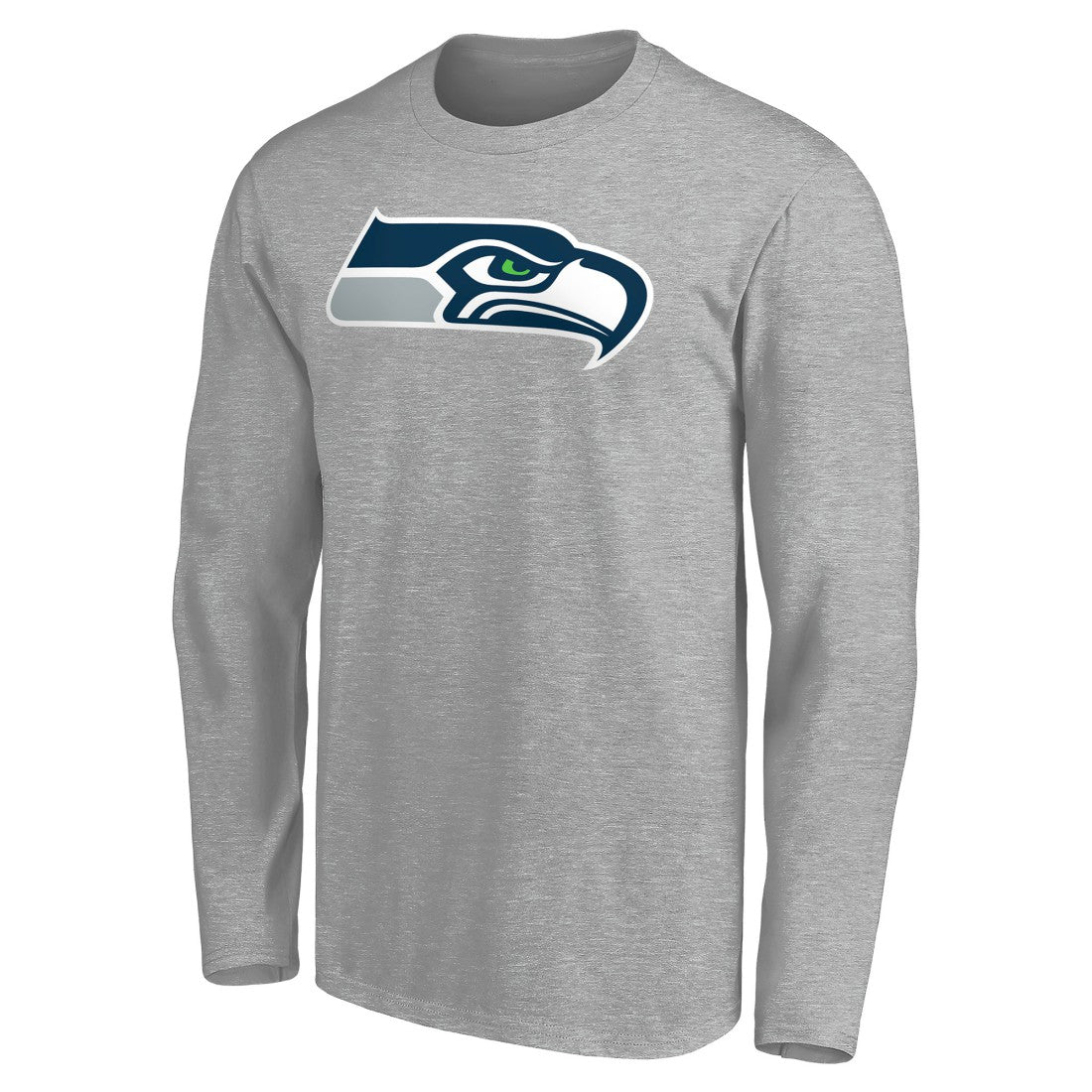 Seattle Seahawks Team Authentic Custom Long Sleeve T-Shirt Gray