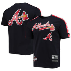 Atlanta Braves Pro Standard Taping T-Shirt - Navy/Red - MLB Lifestyle