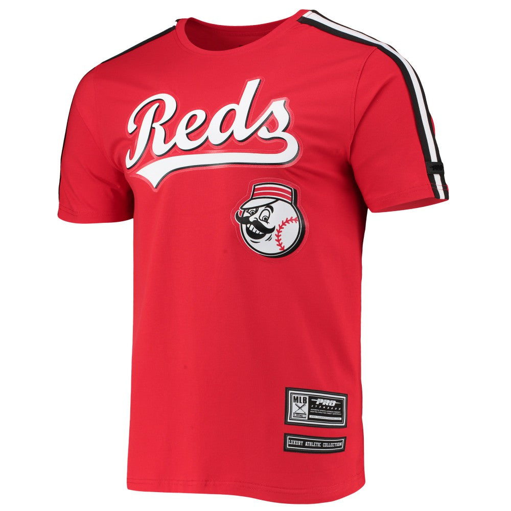 Cincinnati Reds Pro Standard Taping T-Shirt - Red/Black - MLB Sale