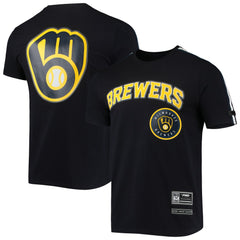 Milwaukee Brewers Pro Standard Taping T-Shirt - Navy/ - MLB Discount