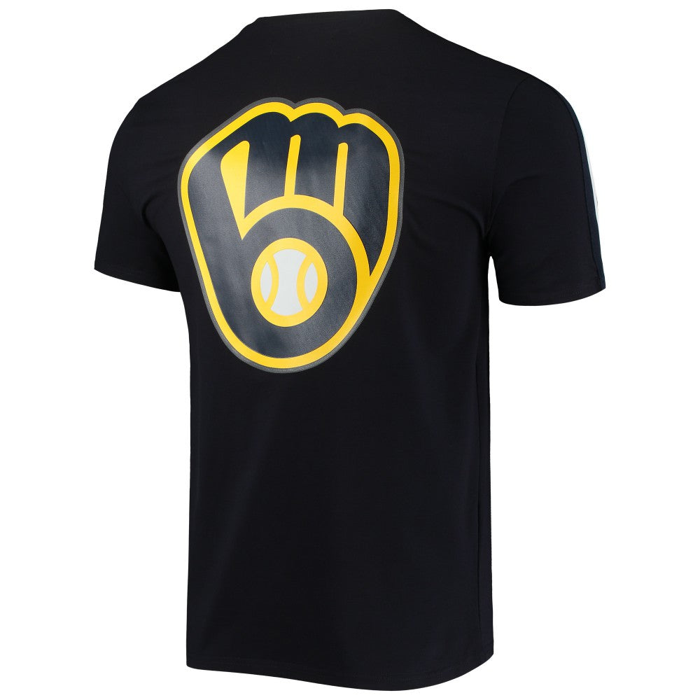 Milwaukee Brewers Pro Standard Taping T-Shirt - Navy/ - MLB Discount