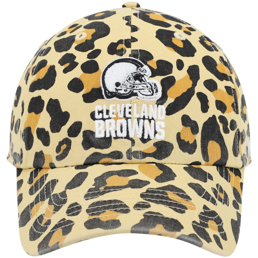 47 brand Cleveland Browns '47 Women's Bagheera Clean Up Allover Adjustable Hat Tan