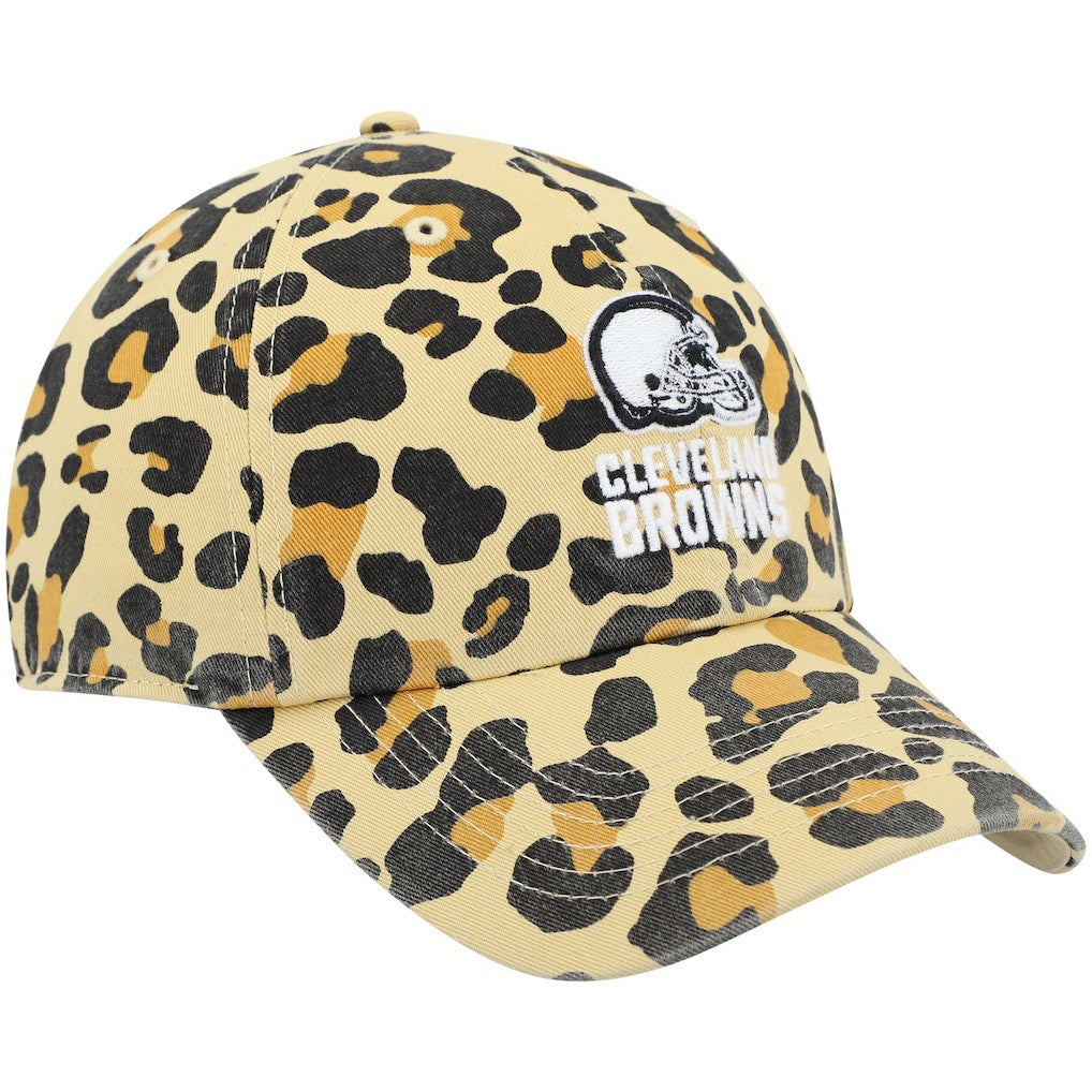 47 brand Cleveland Browns '47 Women's Bagheera Clean Up Allover Adjustable Hat Tan