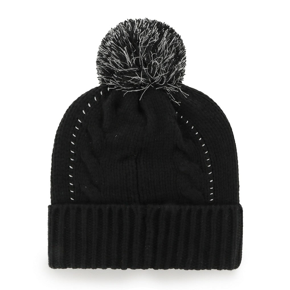 47 brand New Orleans Saints '47 Women's Bauble Cuffed Knit Hat with Pom Black