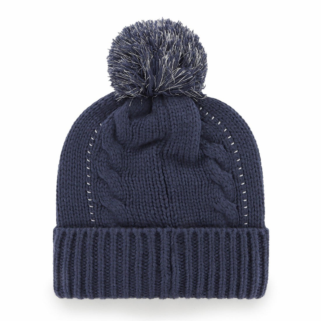 47 brand Tennessee Titans '47 Women's Bauble Cuffed Knit Hat with Pom Navy