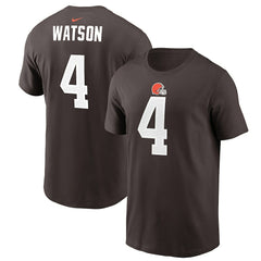 Nike Deshaun Watson Cleveland Browns Player Name & Number T-Shirt Brown