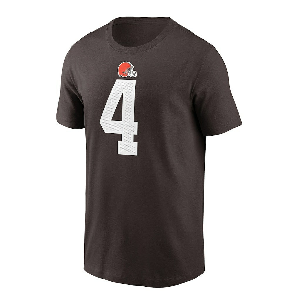 Nike Deshaun Watson Cleveland Browns Player Name & Number T-Shirt Brown
