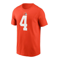 Nike Deshaun Watson Cleveland Browns Player Name & Number T-Shirt Orange