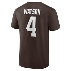 Fanatics Deshaun Watson Cleveland Browns Player Icon Name & Number T-Shirt Brown