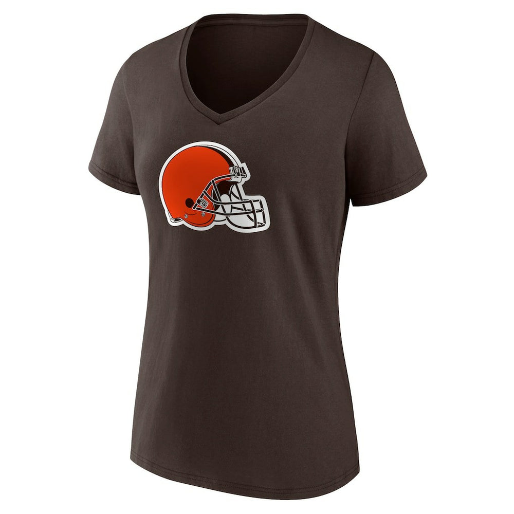 Fanatics Deshaun Watson Cleveland Browns Women's Player Icon Name & Number V-Neck T-Shirt Brown