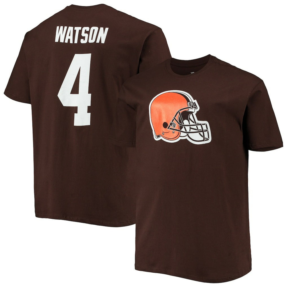 Fanatics Deshaun Watson Cleveland Browns Big & Tall Player Name & Number T-Shirt Brown