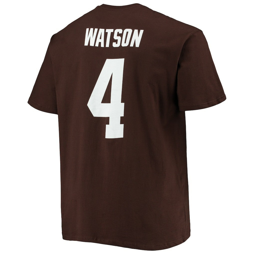 Fanatics Deshaun Watson Cleveland Browns Big & Tall Player Name & Number T-Shirt Brown