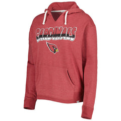 47 brand Arizona Cardinals '47 Women's Color Rise Kennedy Notch Neck Pullover Hoodie Cardinal