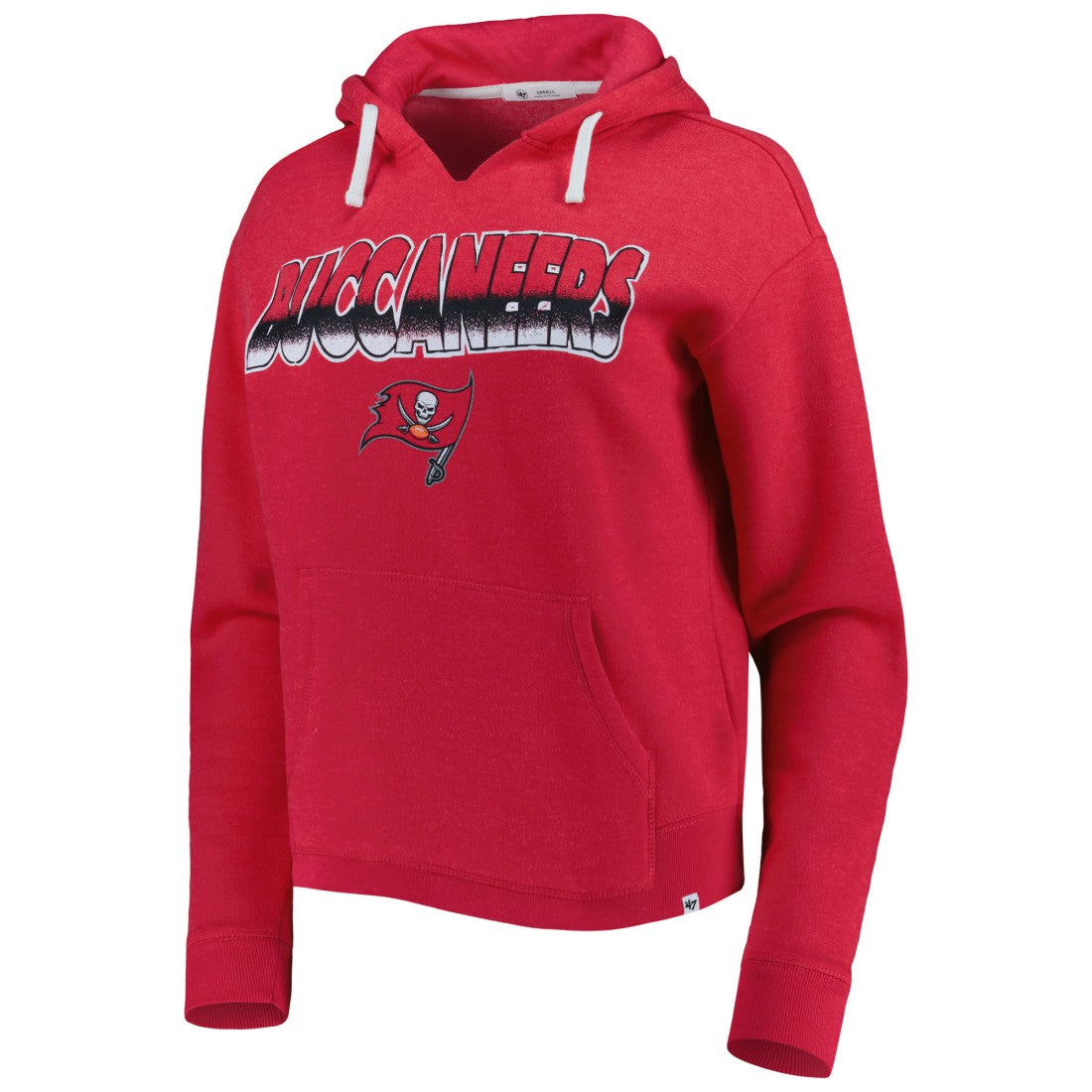 47 brand Tampa Bay Buccaneers '47 Women's Color Rise Kennedy Notch Neck Pullover Hoodie Red