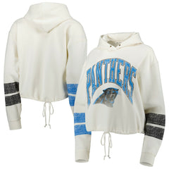 47 brand Carolina Panthers '47 Women's Harper Pullover Hoodie Oatmeal