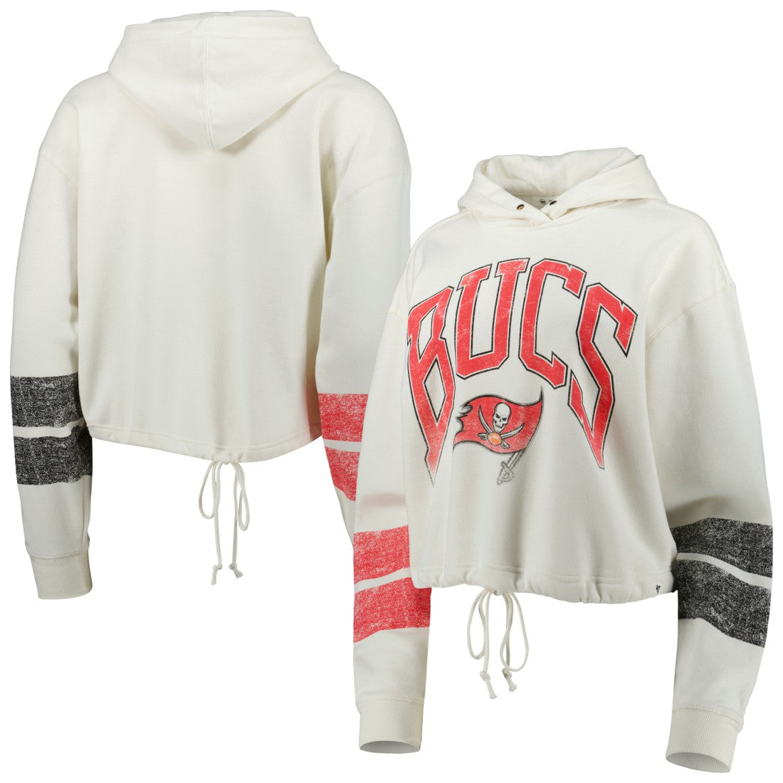 47 brand Tampa Bay Buccaneers '47 Women's Harper Pullover Hoodie Oatmeal