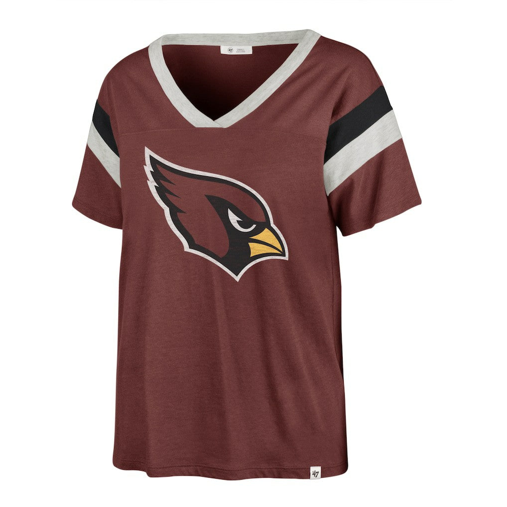 47 brand Arizona Cardinals '47 Women's Phoenix V-Neck T-Shirt Cardinal