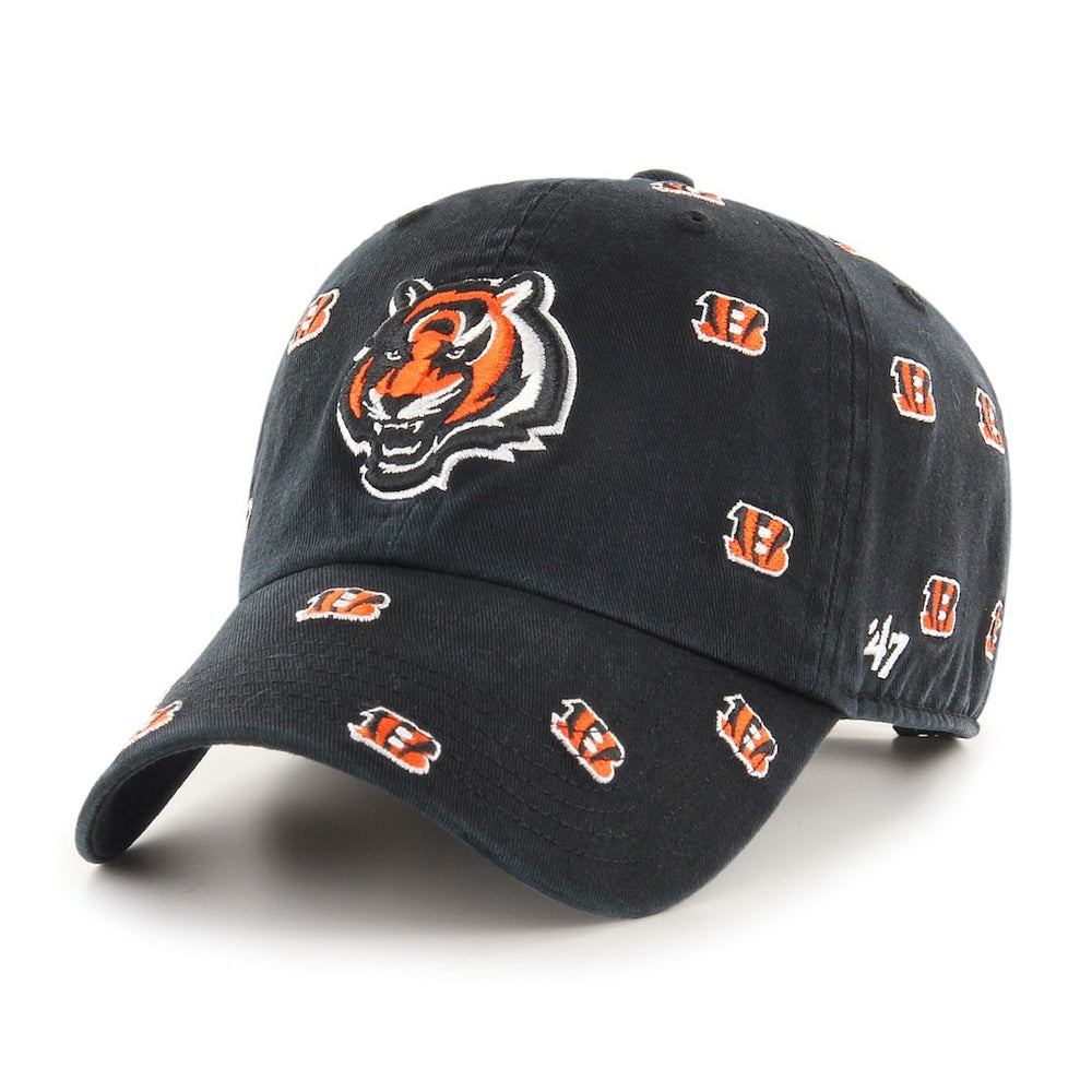 47 brand Cincinnati Bengals '47 Women's Confetti Clean Up Adjustable Hat Black