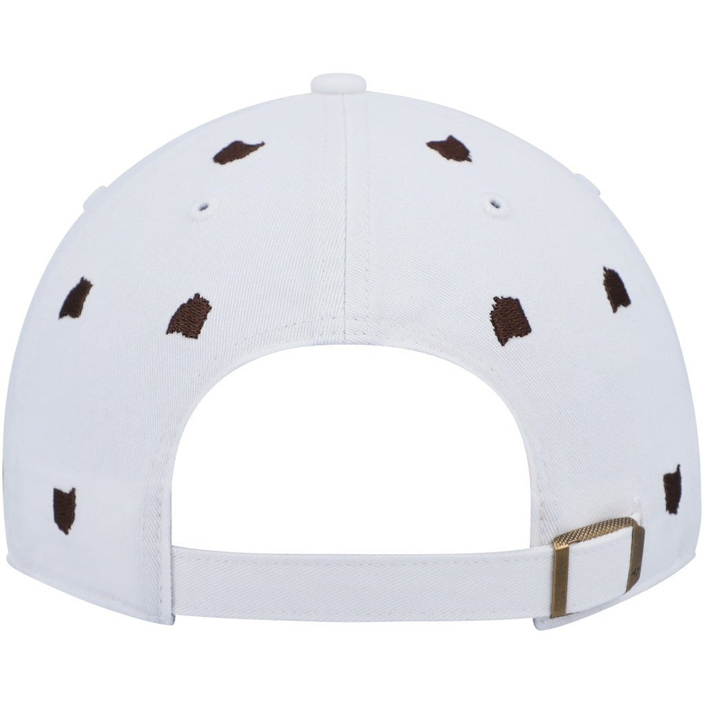 47 brand Cleveland Browns '47 Women's Confetti Clean Up Logo Adjustable Hat White