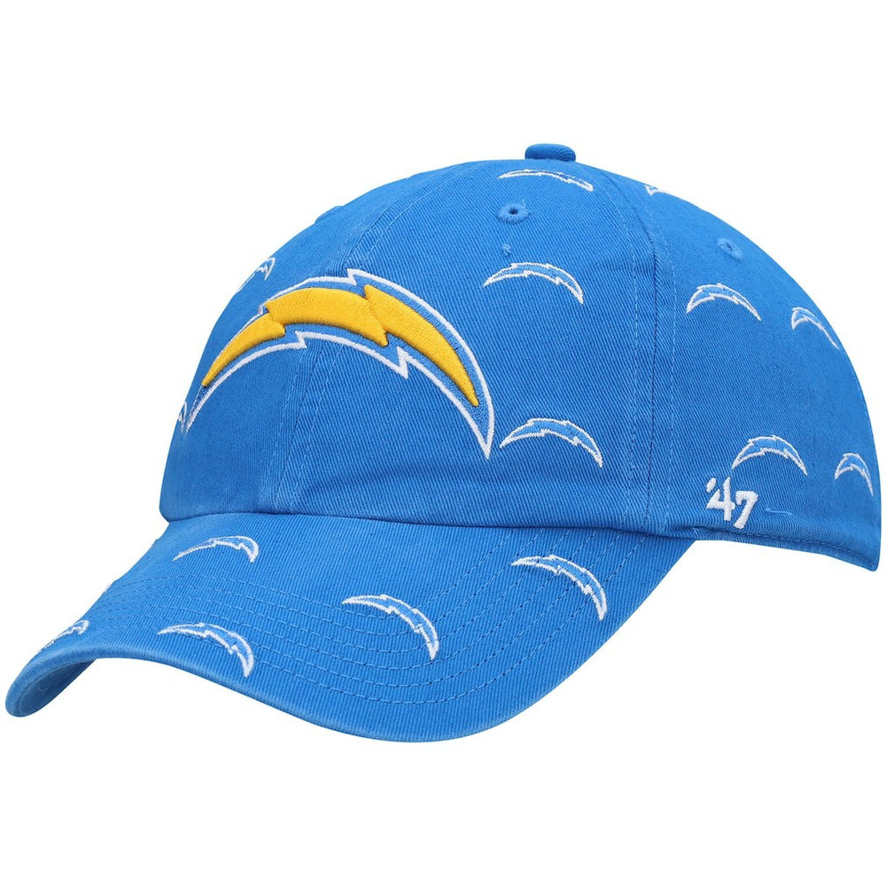 47 brand Los Angeles Chargers '47 Women's Confetti Clean Up Adjustable Hat Powder Blue