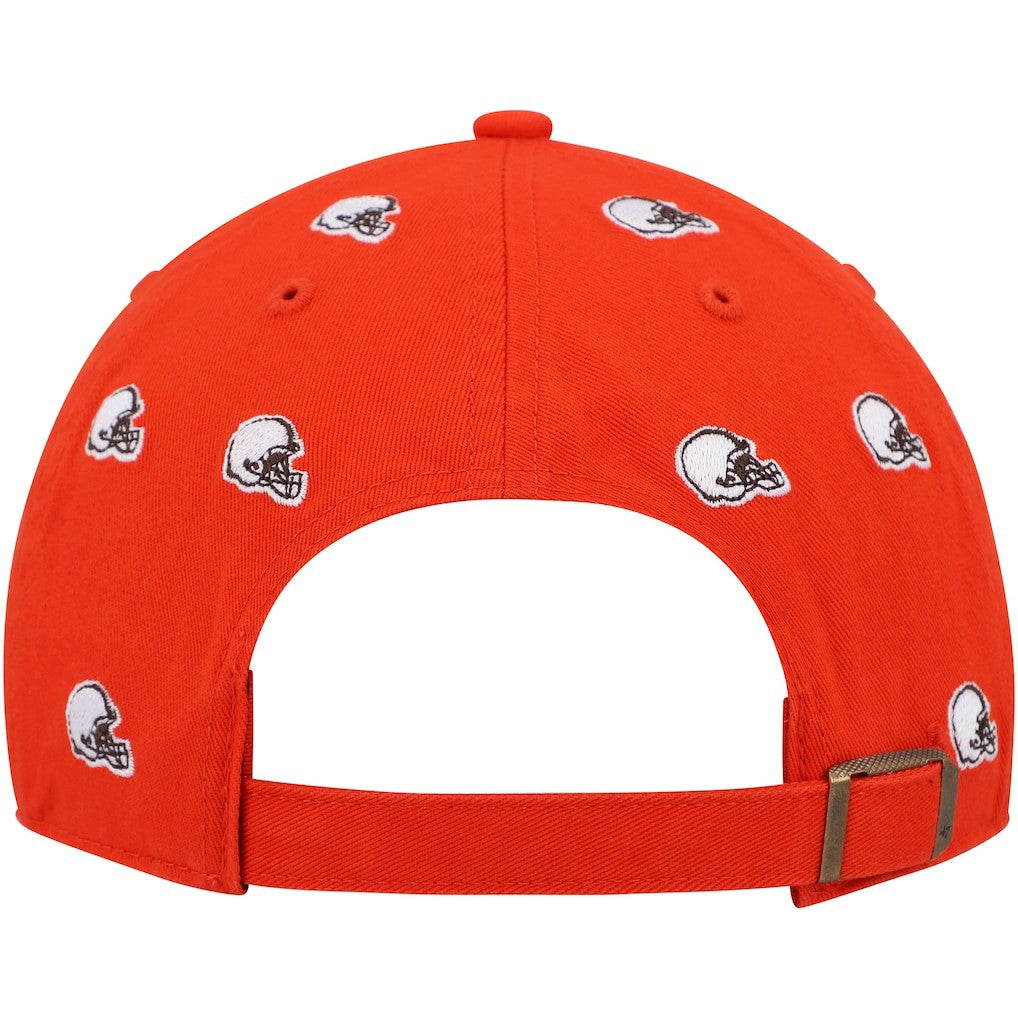 47 brand Cleveland Browns '47 Women's Confetti Clean Up Logo Adjustable Hat Orange