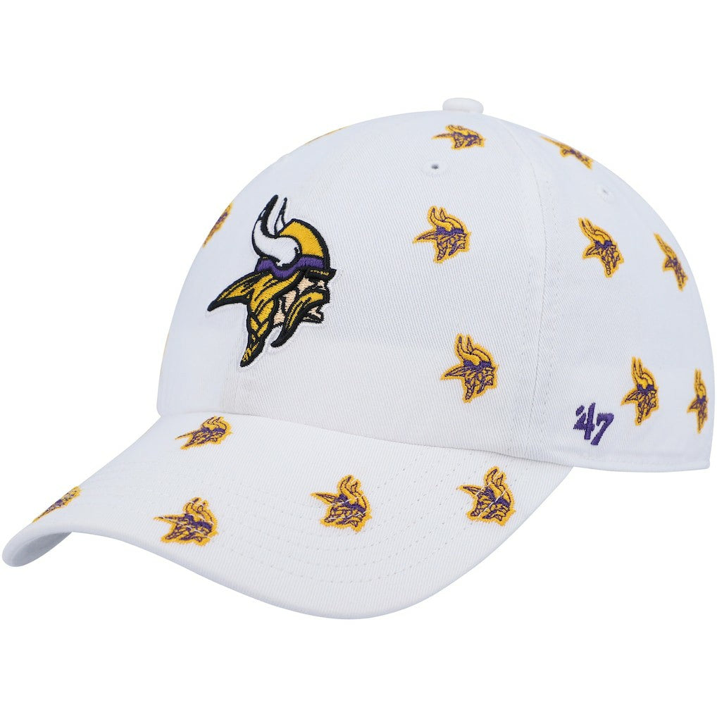 47 brand Minnesota Vikings '47 Women's Confetti Clean Up Adjustable Hat White