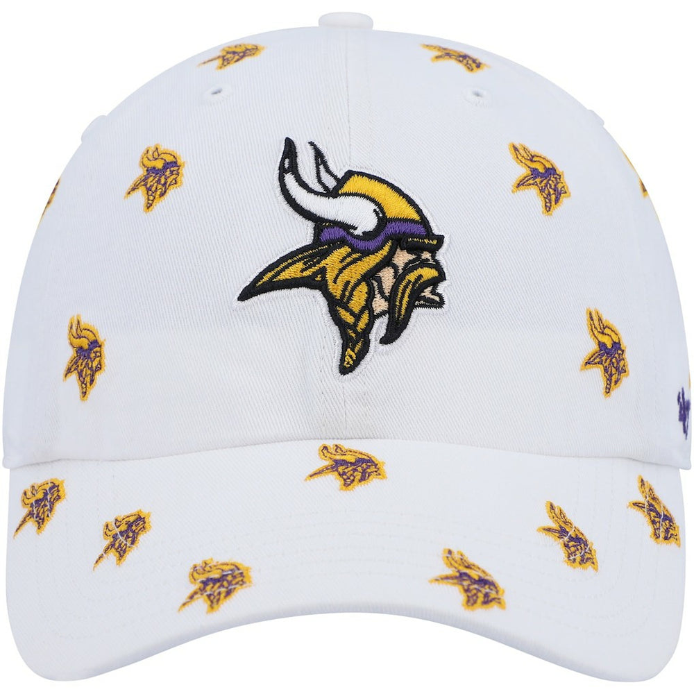 47 brand Minnesota Vikings '47 Women's Confetti Clean Up Adjustable Hat White