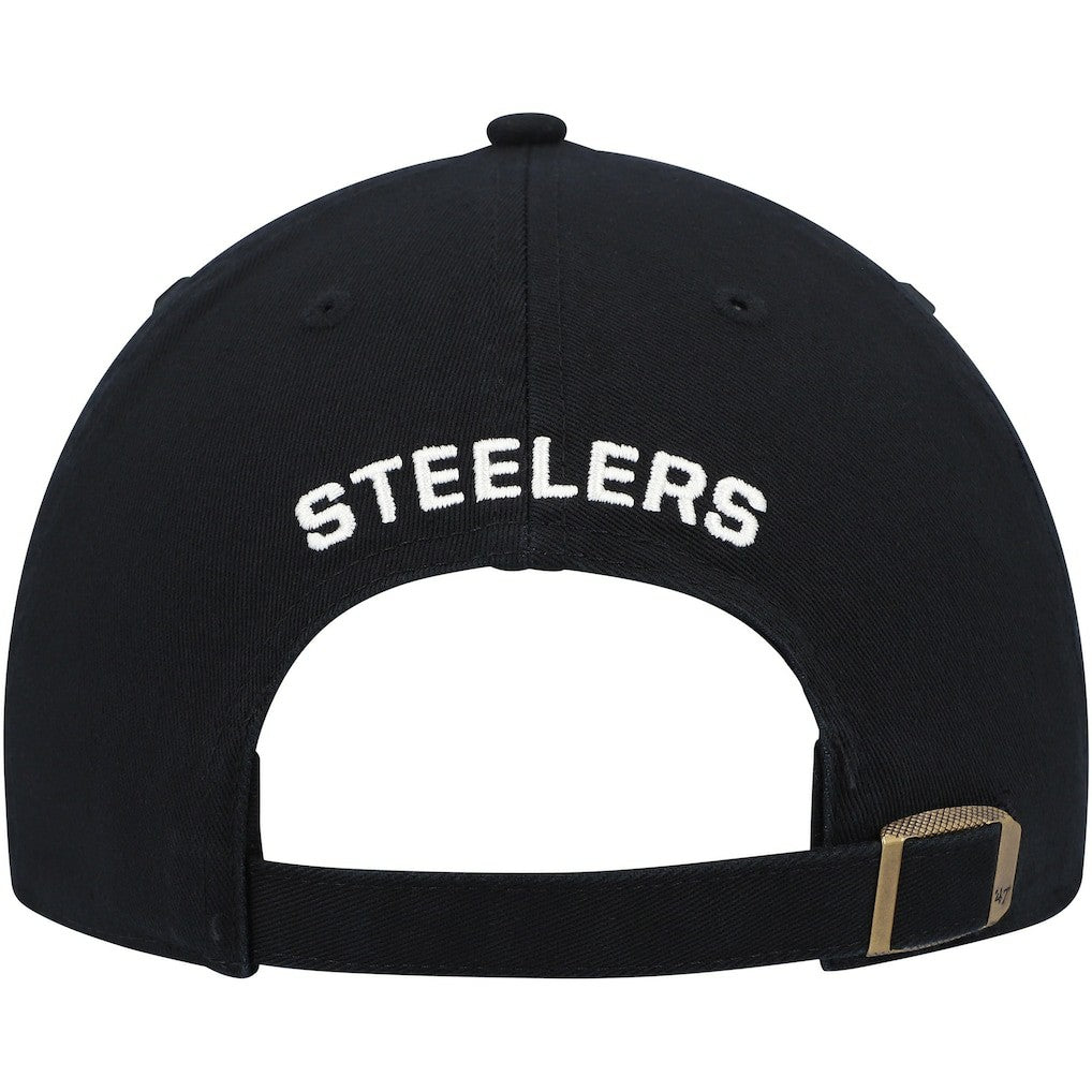 47 brand Pittsburgh Steelers '47 Women's Finley Clean Up Adjustable Hat Black