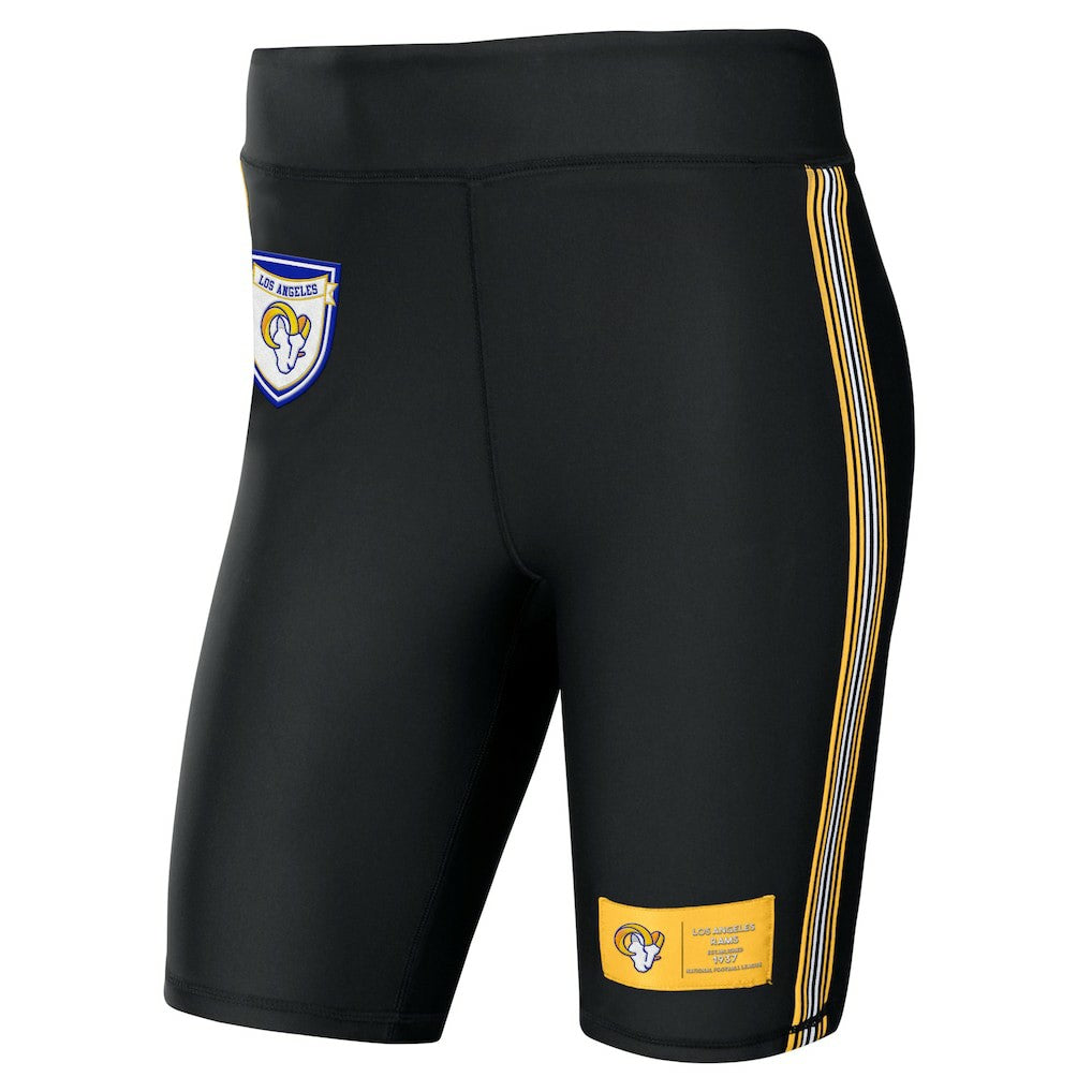 Los Angeles Rams WEAR by Erin Andrews Women's Biker Shorts Black