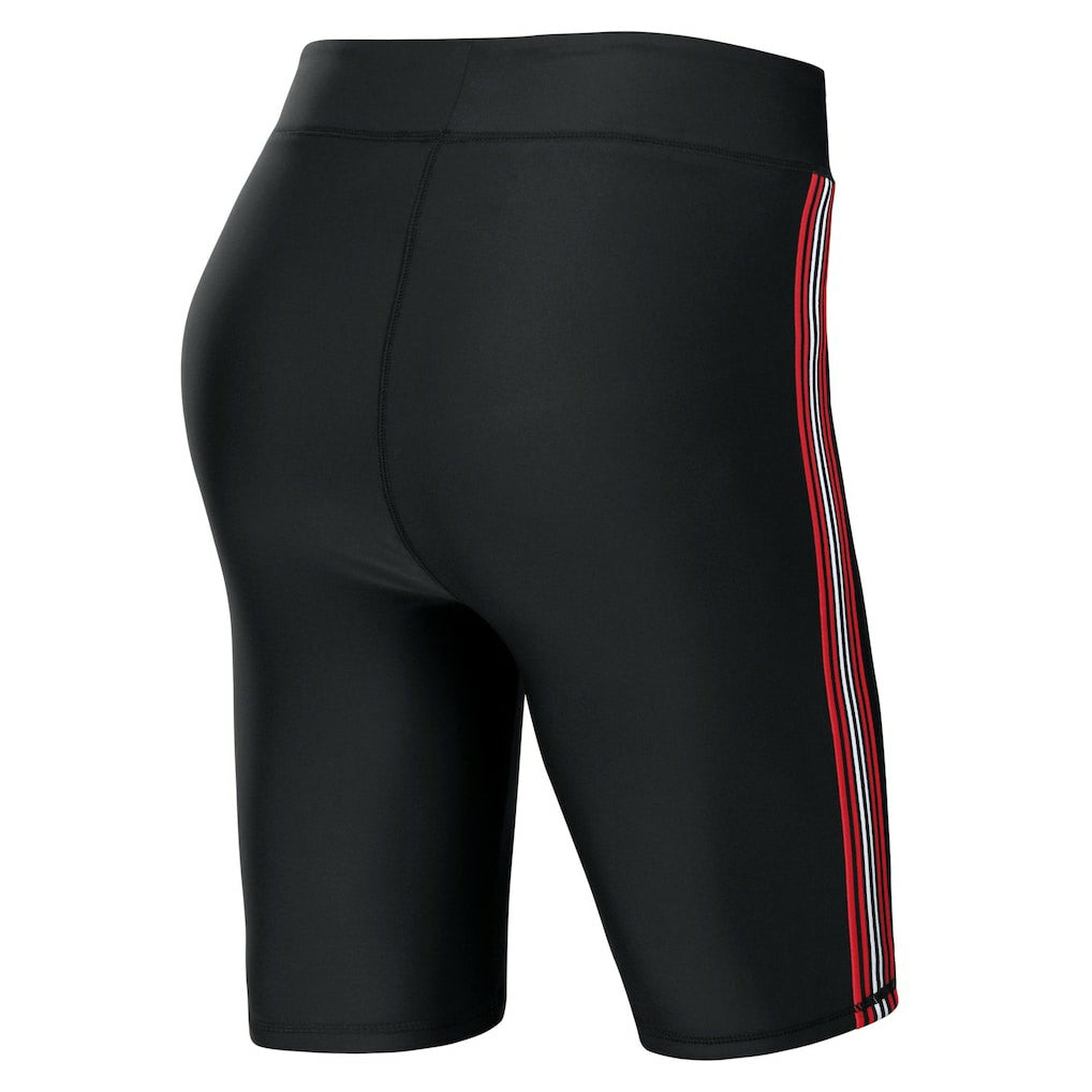 New England Patriots WEAR by Erin Andrews Women's Biker Shorts Black