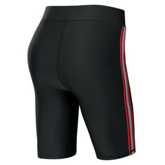 New England Patriots WEAR by Erin Andrews Women's Biker Shorts Black