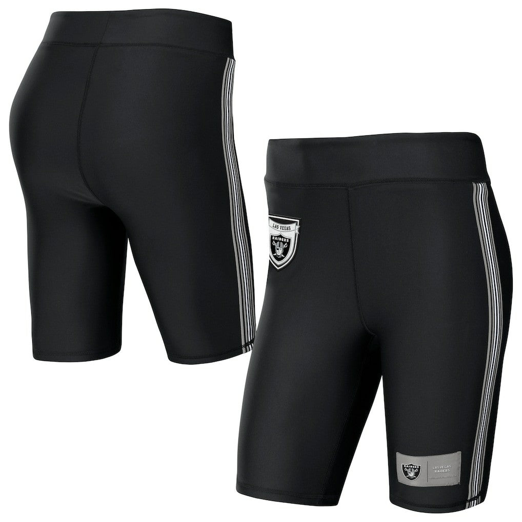 Las Vegas Raiders WEAR by Erin Andrews Women's Biker Shorts Black