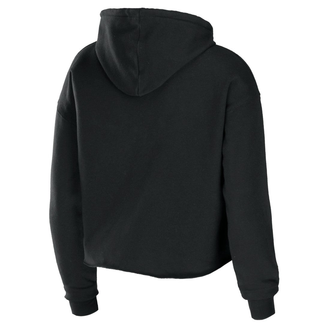 Tennessee Titans WEAR by Erin Andrews Women's Cropped Sponge Fleece Pullover Hoodie Black