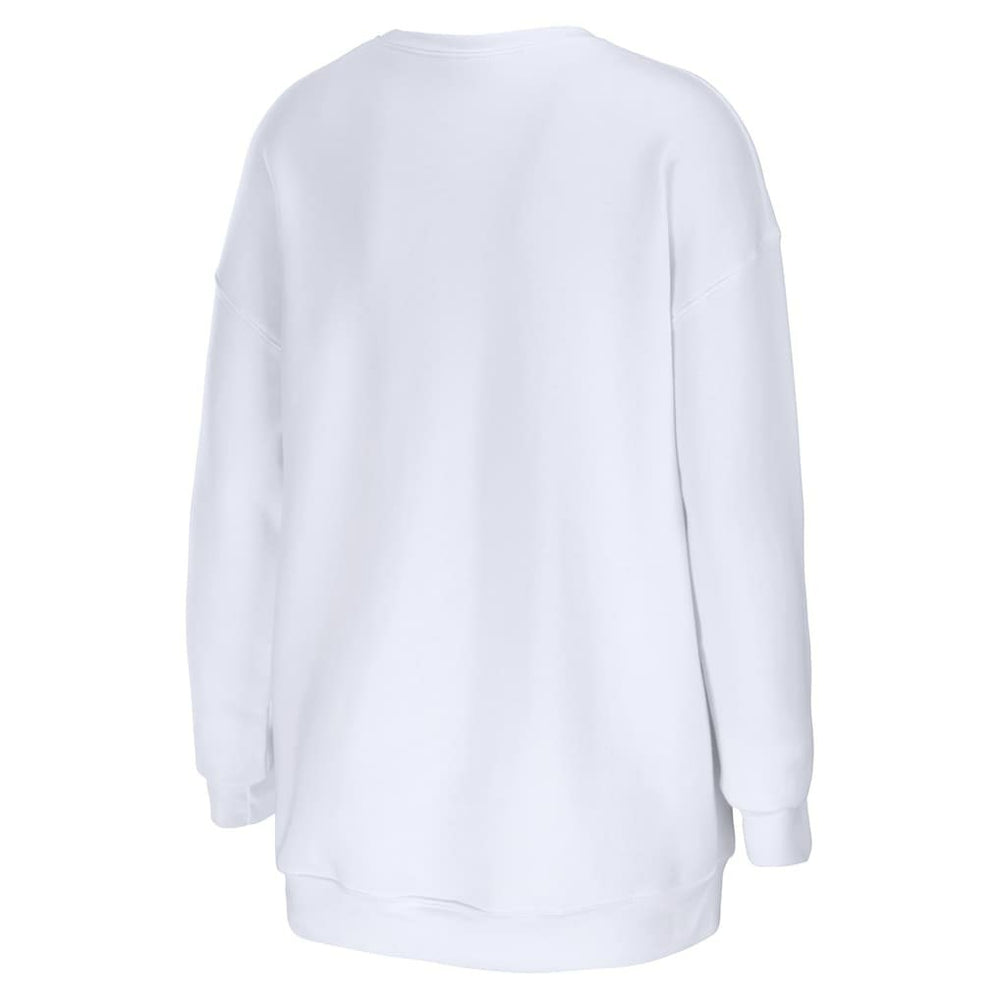 Arizona Cardinals WEAR by Erin Andrews Women's Oversized Pullover Sweatshirt White
