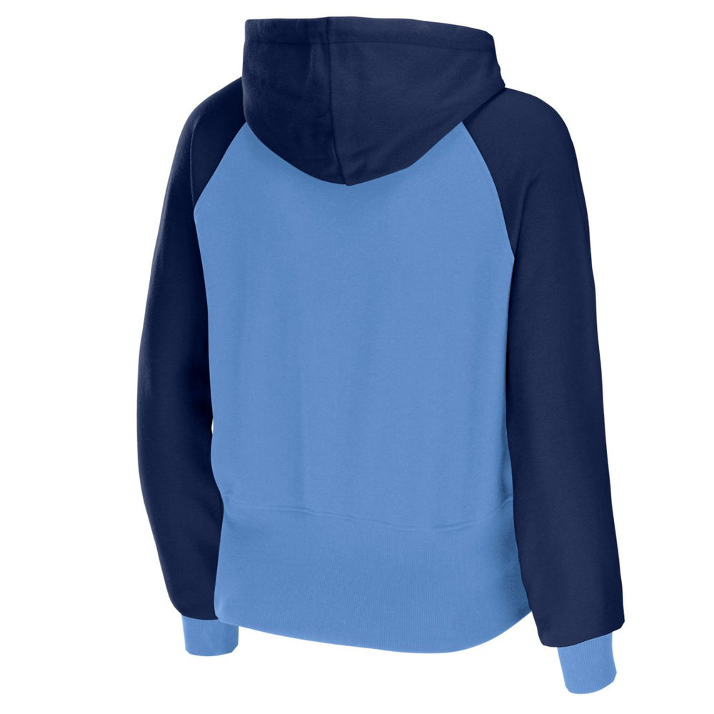 Tennessee Titans WEAR by Erin Andrews Women's Colorblock Lightweight Full-Zip Hoodie Light Blue