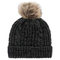 47 brand Cincinnati Bengals '47 Women's Meeko Cuffed Knit Hat with Pom Black