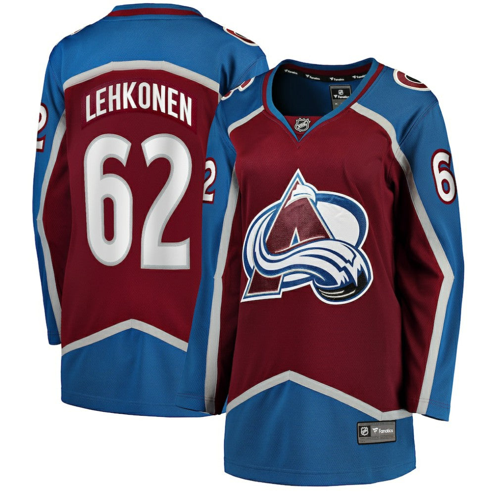 Artturi Lehkonen Colorado Avalanche Fanatics Women's Home Breakaway Player Jersey - Burgundy - NHL 4801720
